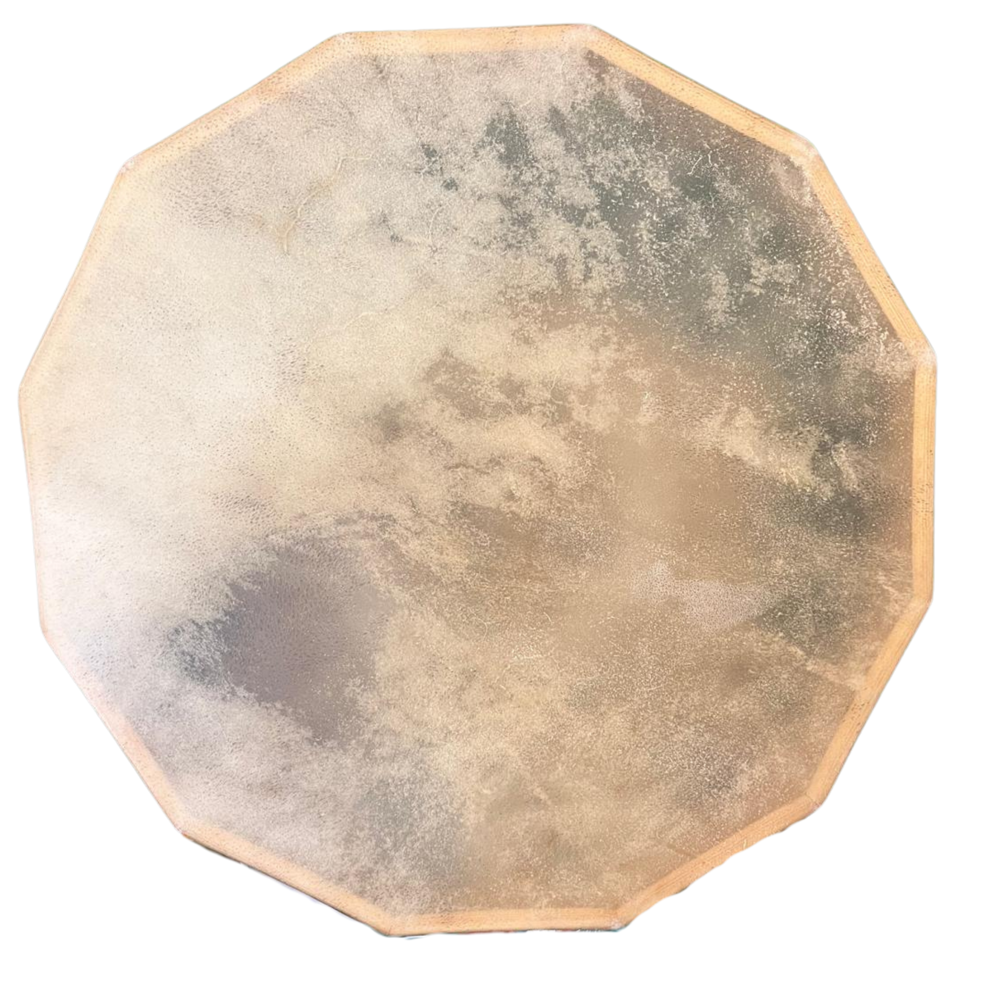 Tambour chamanique  peaux de toureau   65 cm x 65 cm