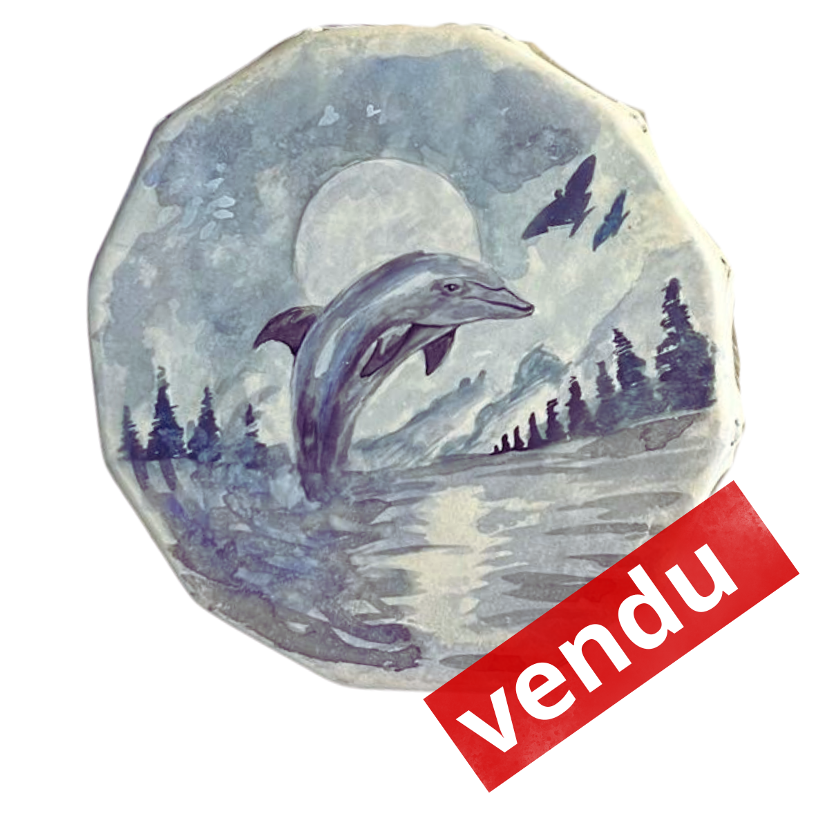 Tambour chamanique  peaux chevre 31cm diamètre